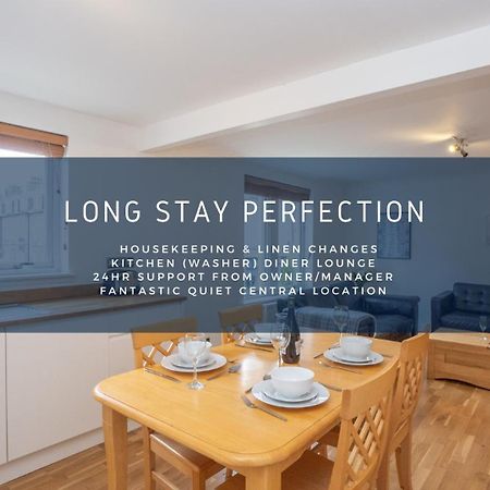 Dwellcome Home Ltd 2 King Beds West End Apt, Half Mile To Union Street Yet Quiet, Free Allocated Parking Space At Rear Entrance & Fast Wifi, Ideal For Long Term Contractor, Corporate, Etc Stays, Regular Housekeeping Option - See Our Site For Assuranc Aberdeen Kültér fotó